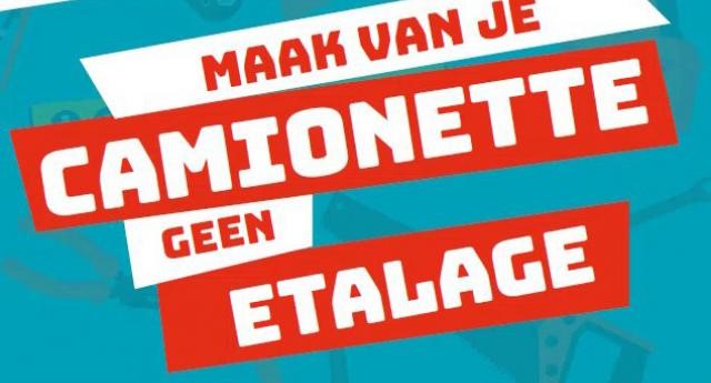 Maak van je camionette geen etalage