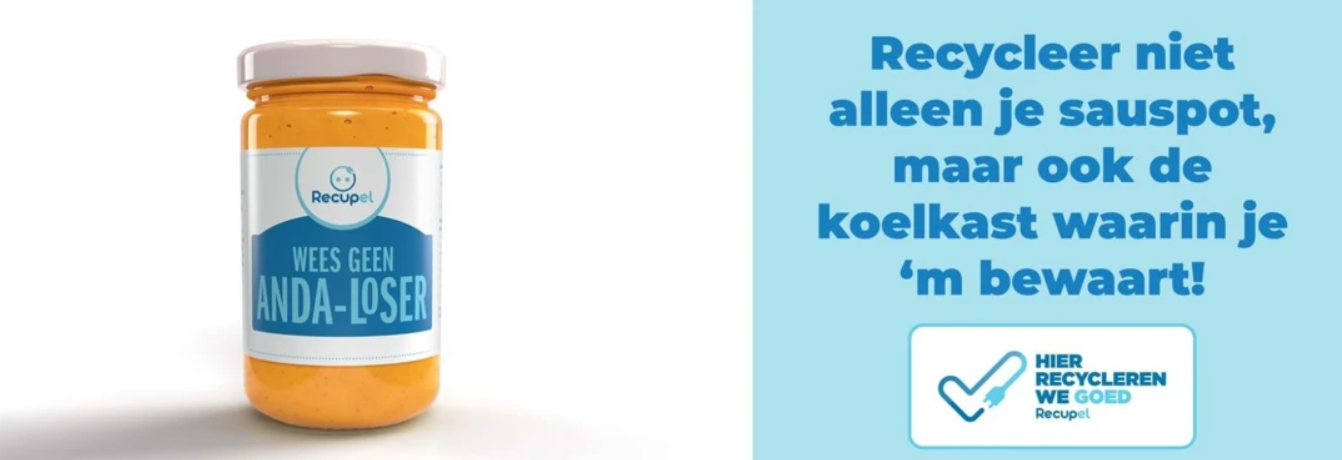 Recupel koelkasten sauspot