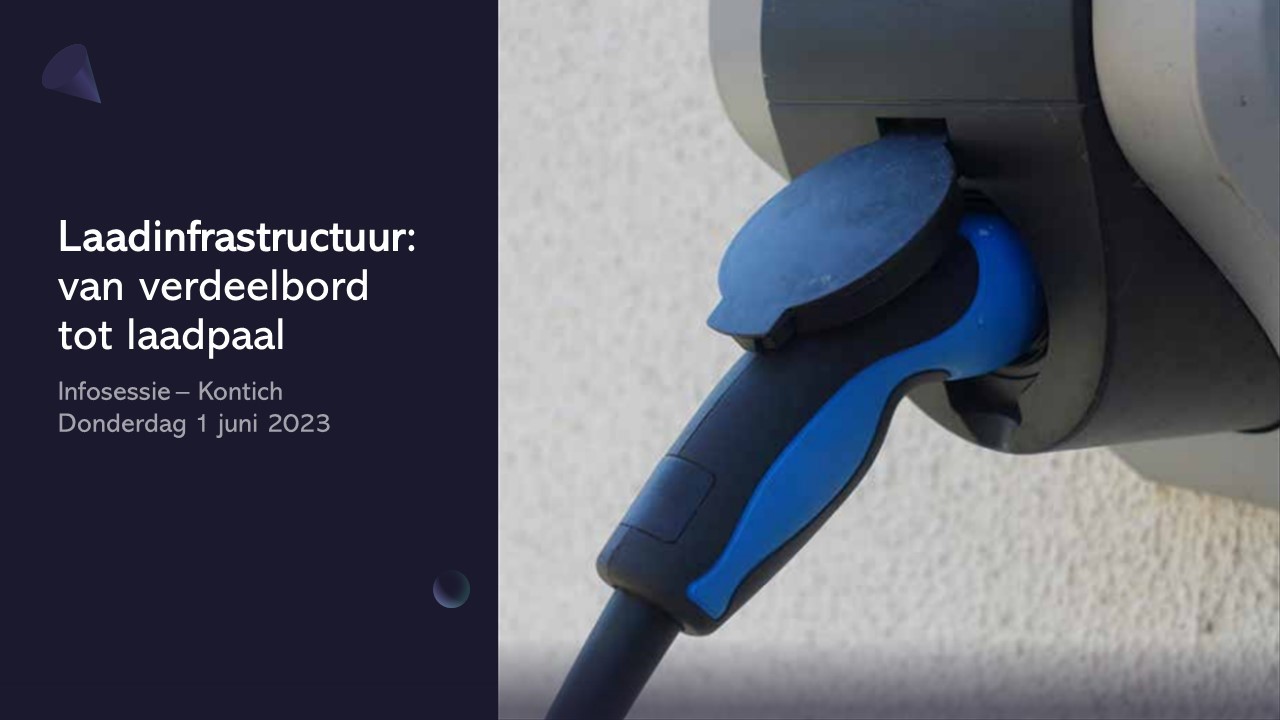 2023 Laadinfrastructuur banner Kontich donkerblauw