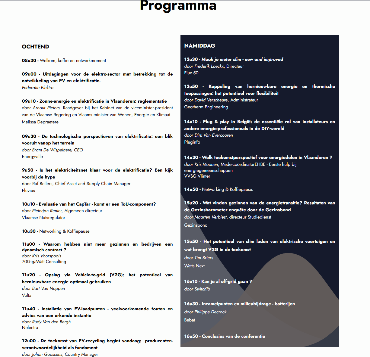 Elektrify Flanders programma